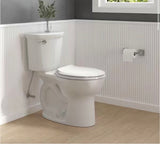 Cadet 12 in. Antimicrobial 2-Piece 1.28 GPF Single Flush Chair Height Round Toilet with Slow Close Seat in White