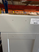 Shaker 18 in. W x 24 in. D x 34.5 in. H Assembled Double Trash Can Base Kitchen Cabinet in Dove Gray