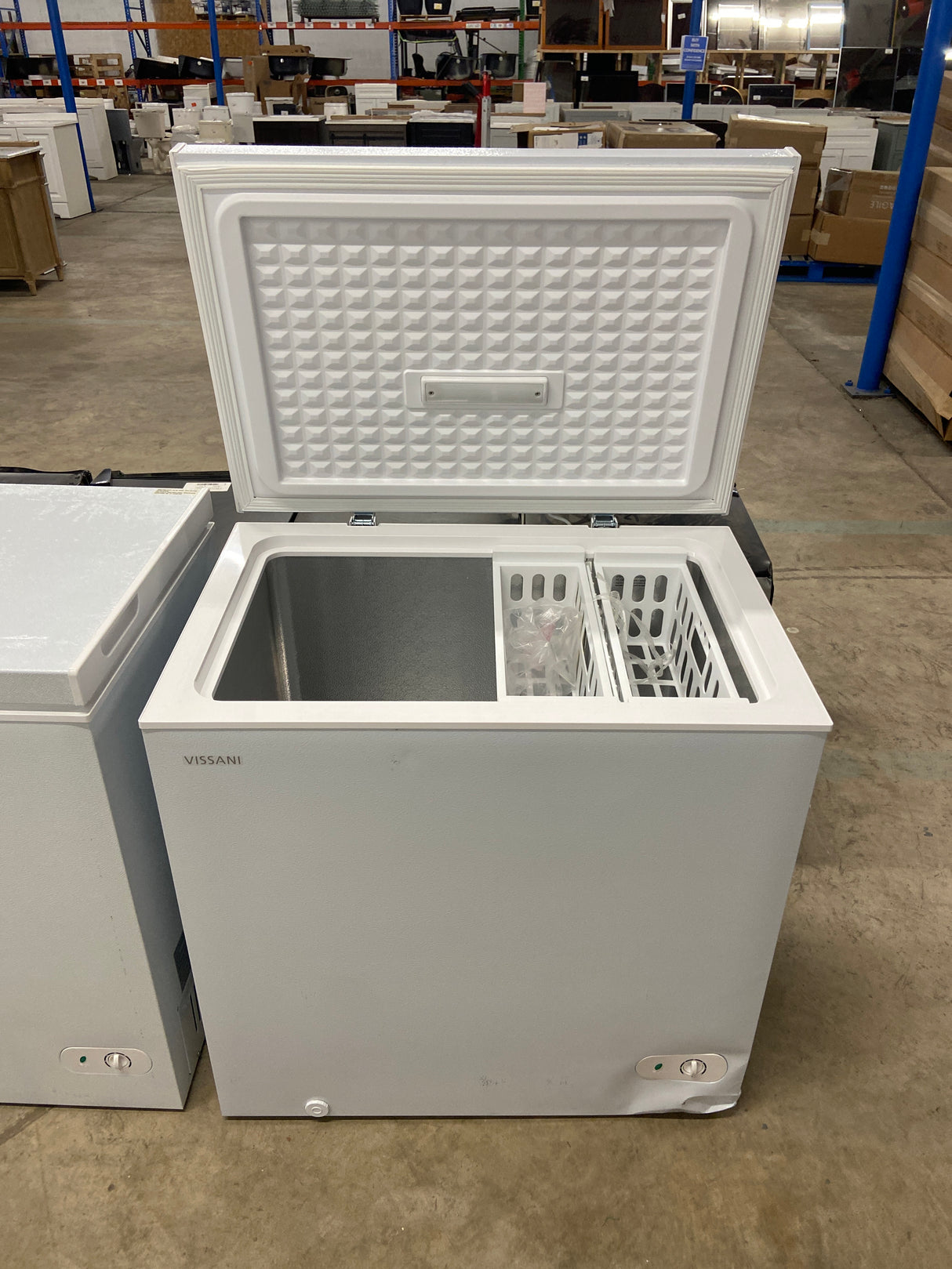 7.0 cu. ft. Manual Defrost Chest Freezer with LED Light in White Garage Ready
