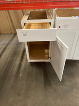 Westfield Feather White Shaker Stock Assembled Base Kitchen Cabinet (18 in. W x 23.75 in. D x 35 in. H)