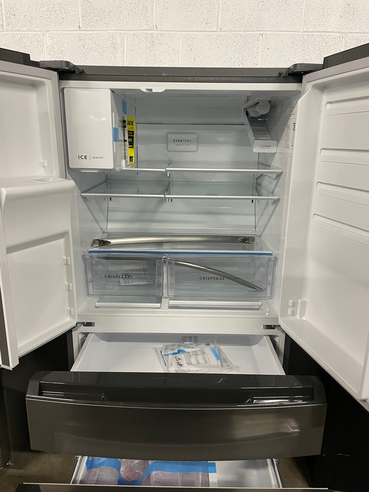 36 in. 26 cu. ft. Standard-Depth 4-Door French Door Refrigerator in Fingerprint-Resistant Stainless Steel Look