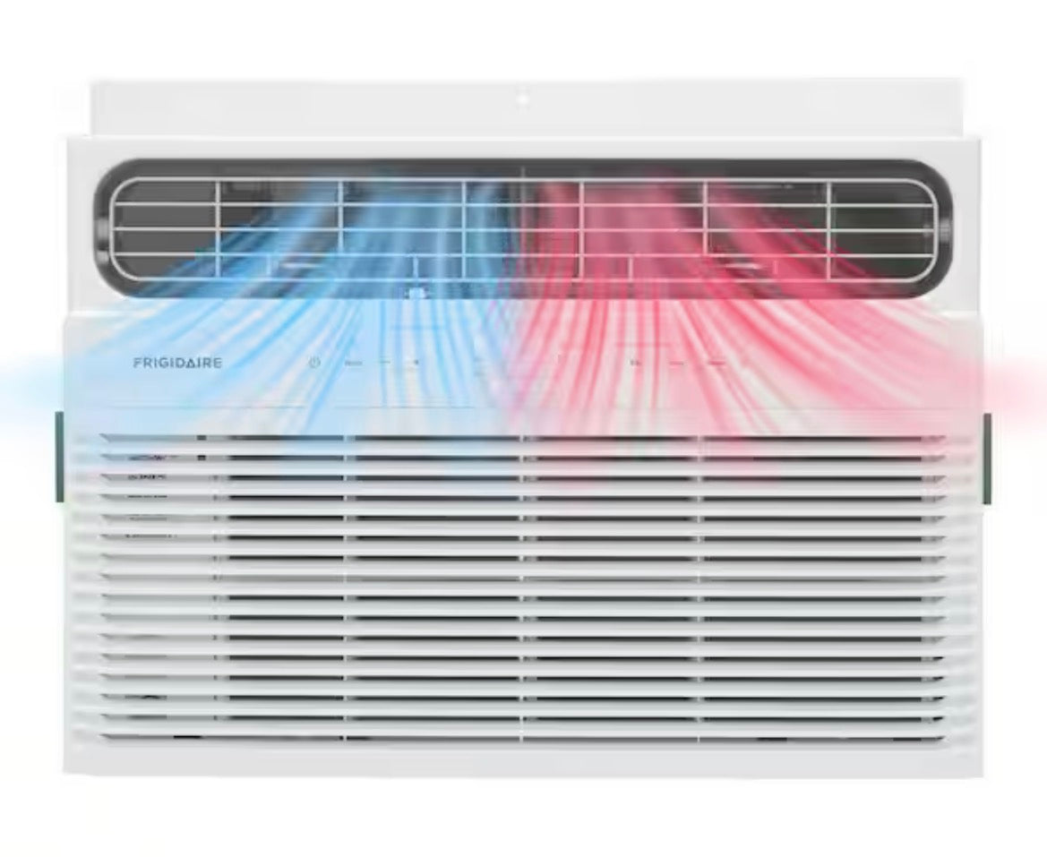 8000 BTU Window Air Conditioner Cools 350 sq. ft. with Heater with Remote in White 115V
