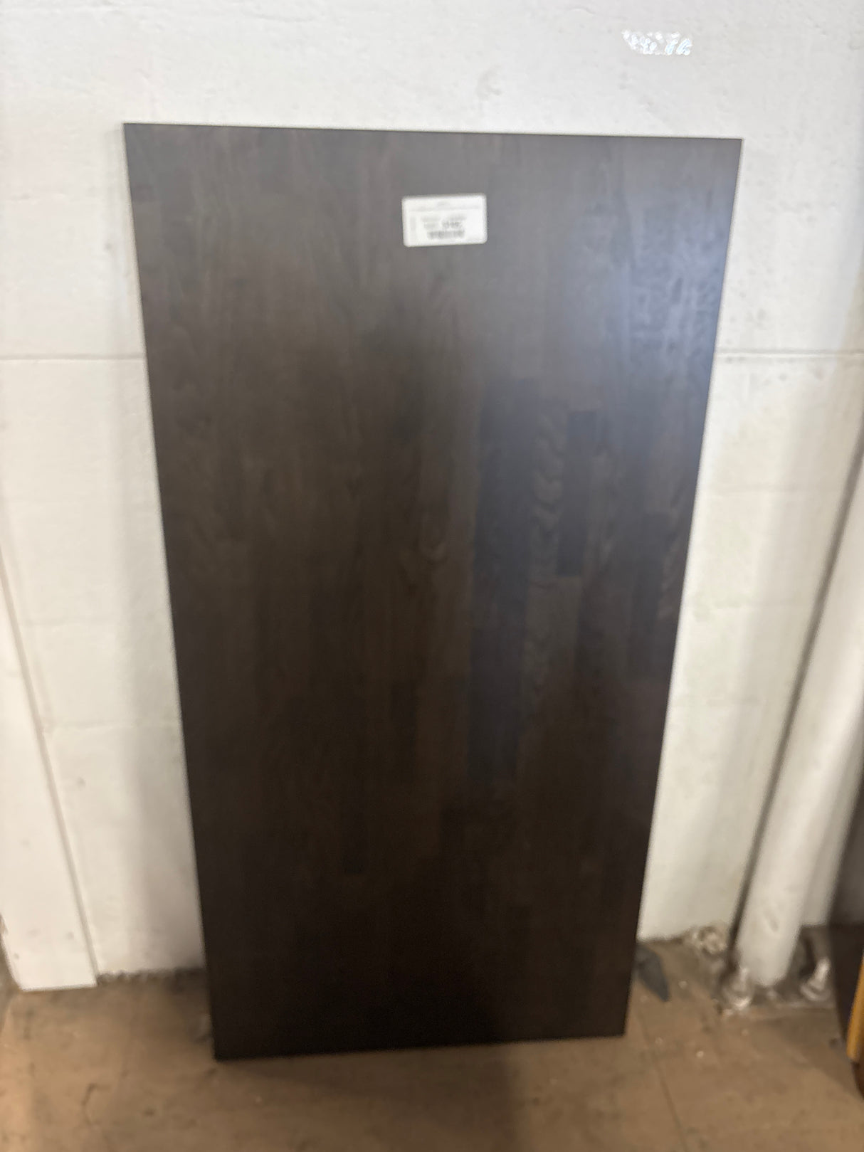5 ft. L x 30 in. D Engineered Finished Dark Wood Oak Butcher Block Desktop Countertop in Brown with Standard Edge