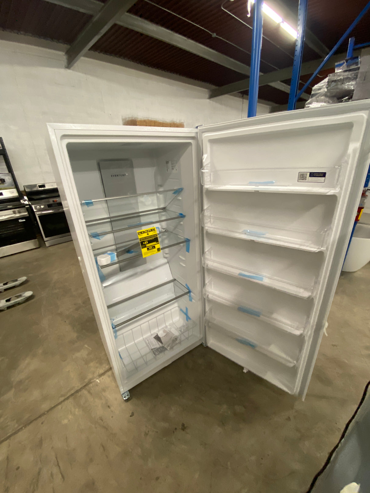 33 in. 20 cu. ft. Garage Ready Freezerless Refrigerator in White with Temperature Alarm and Auto-Close Door, ENERGY STAR