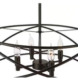 Hastings 13.5 in. 2-Light Oil Rubbed Bronze Modern Entryway Semi-Flush Mount with Open Cage Design