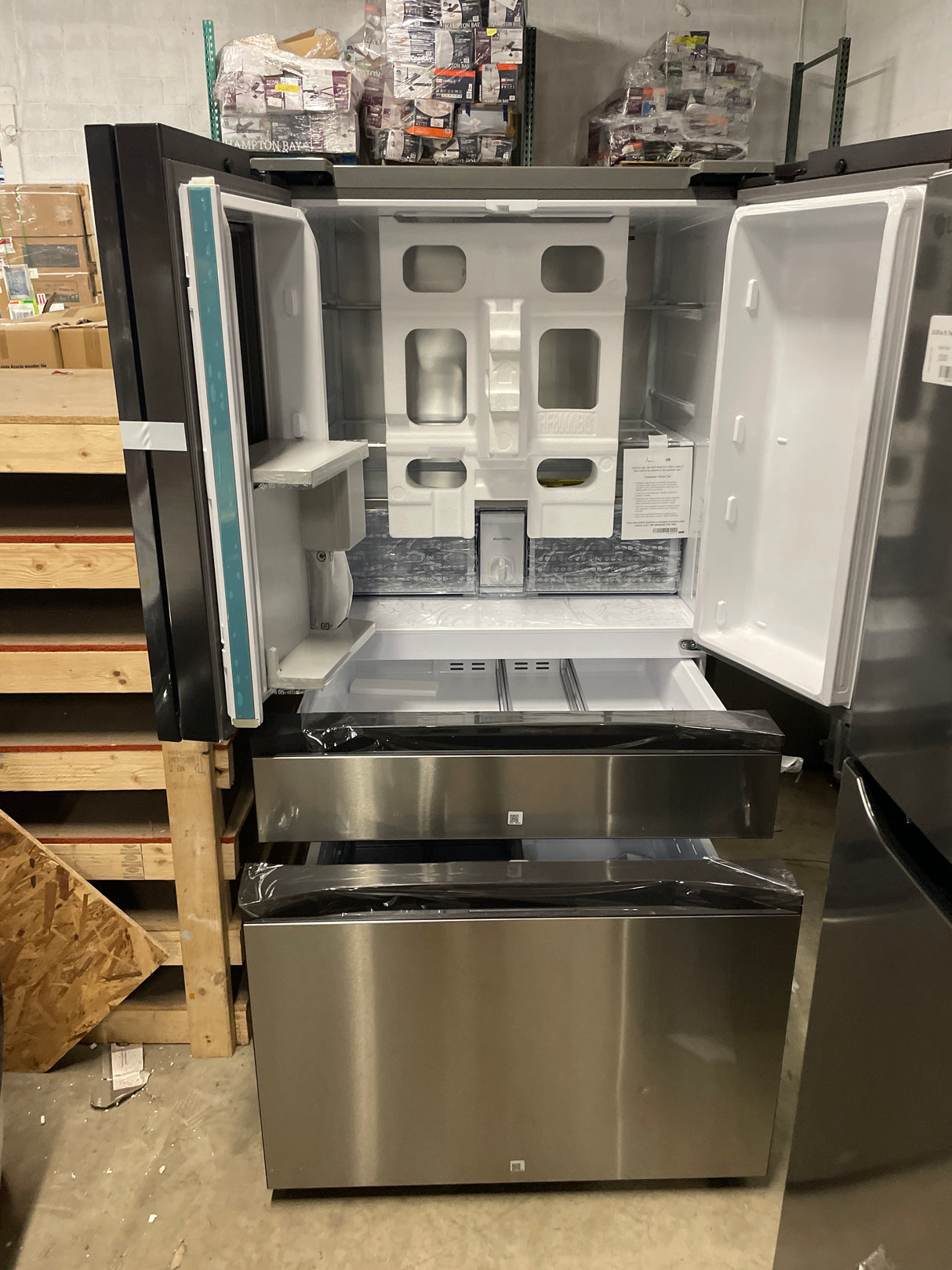 Samsung 29 cu. ft. Bespoke 4-Door French Door Smart Refrigerator with Beverage Center