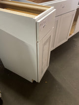 Courtland 12 in. W x 24 in. D x 34.5 in. H Assembled Shaker Base Kitchen Cabinet in Polar White