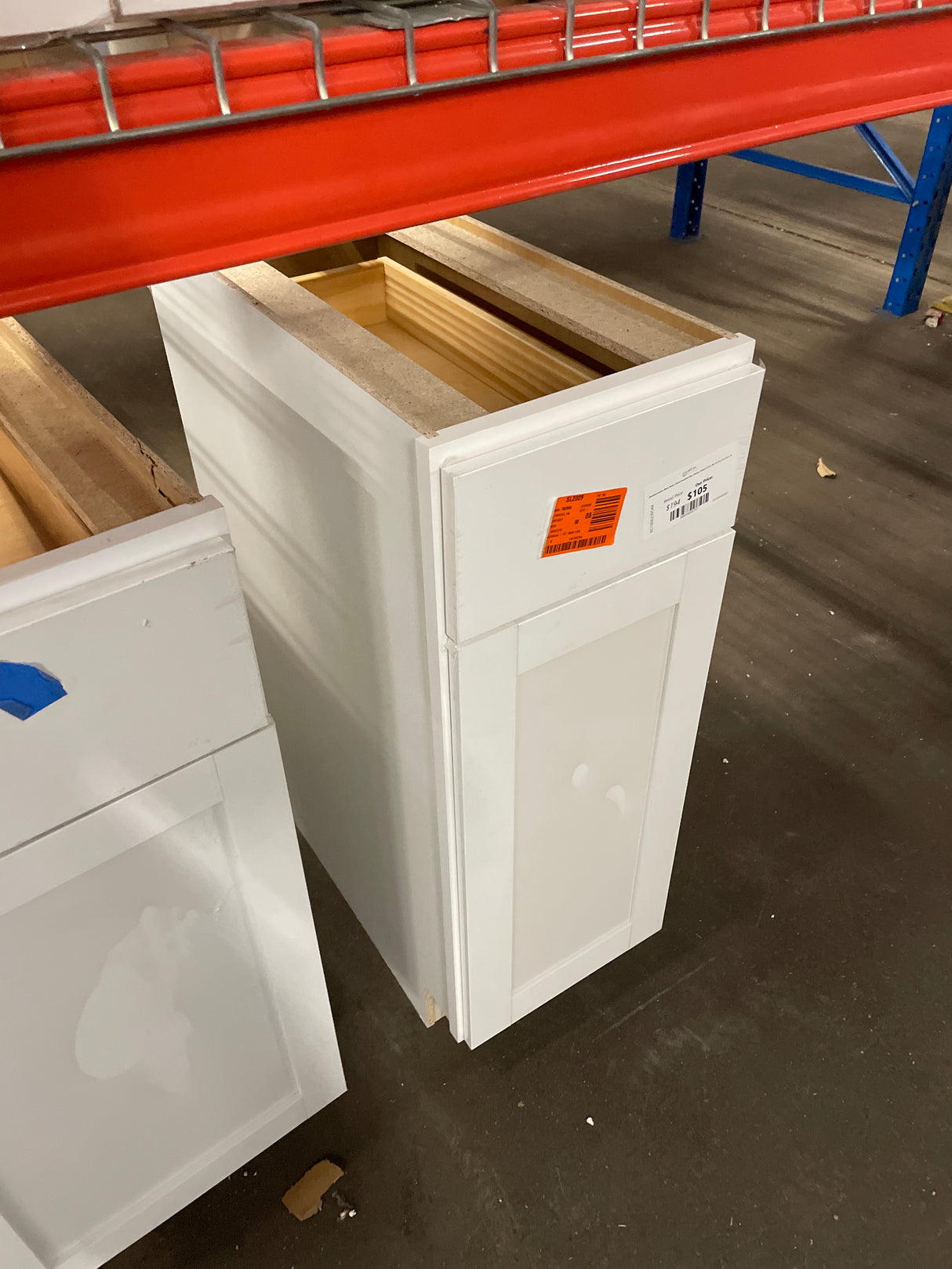 Westfield Feather White Shaker Stock Assembled Base Kitchen Cabinet (12 in. W x 23.75 in. D x 35 in. H)