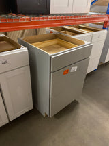 Westfield 24 in. W x 23.75 in. D x 35 in. H Shaker Stock Drawer Base Kitchen Cabinet in Dusk Gray