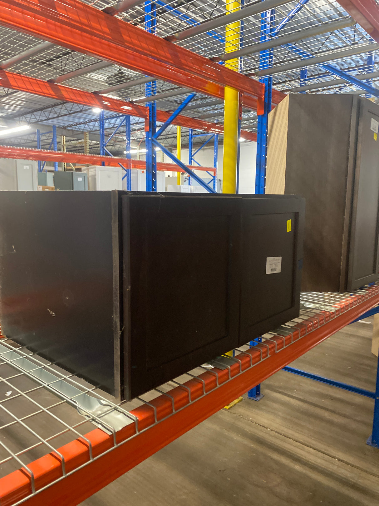 Shaker 33 in. W x 24 in. D x 18 in. H Assembled Deep Wall Bridge Cabinet in Java