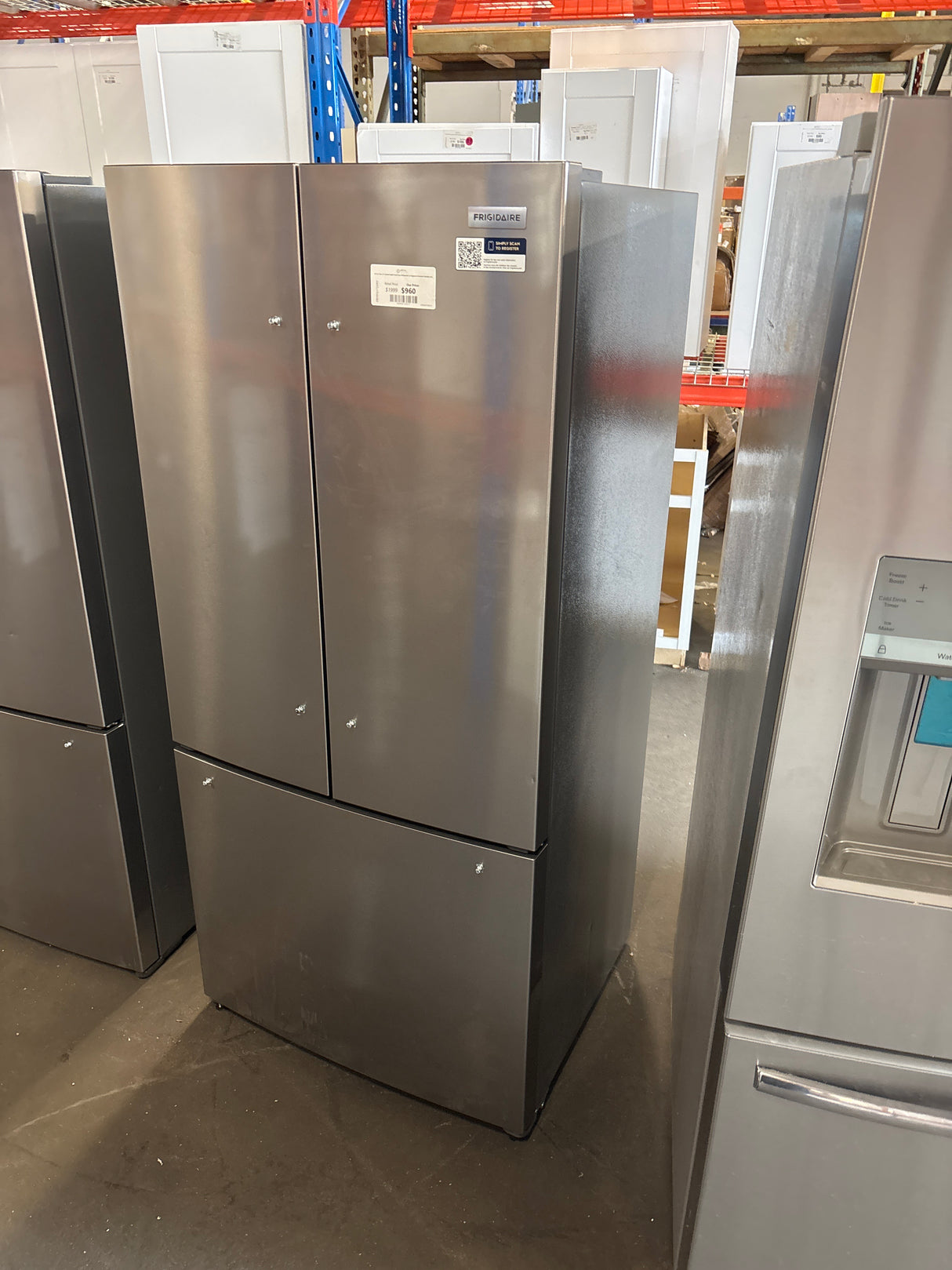 31.5 in. 18 cu. ft. Counter Depth French Door Refrigerator in Fingerprint-Resistant Stainless Look
