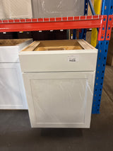 Westfield Feather White Shaker Stock Assembled Base Kitchen Cabinet (24 in. W x 23.75 in. D x 35 in. H)