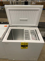 7.0 cu. ft. Manual Defrost Chest Freezer with LED Light in White Garage Ready