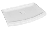 Ovation Curve 48 in. L x 30 in. W x 72 in. H Alcove Shower Kit with Shower Wall and Shower Pan in Artic White