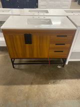 Regal Vanity 2dr 3dw 42"x22"x33.5" in Teak
