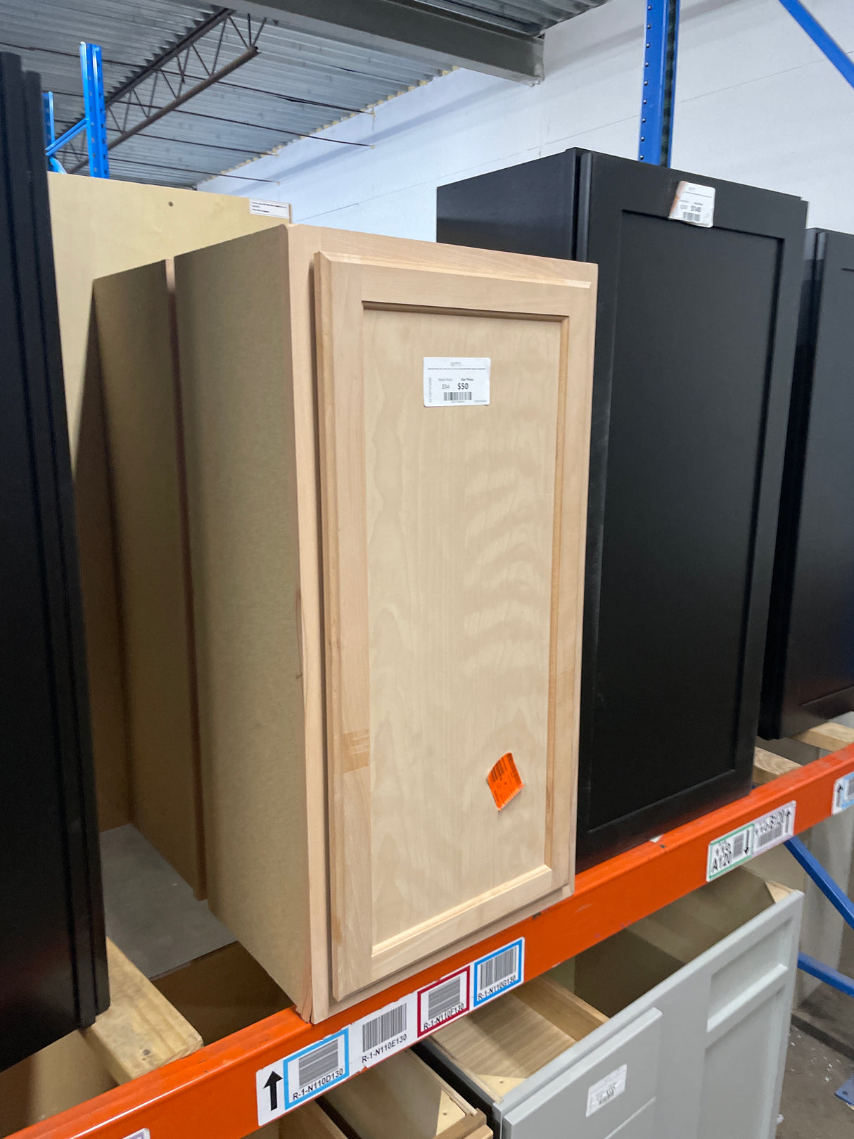 Recessed Panel 18 in. W x 12 in. D x 36 in. H Assembled Wall Cabinet in Unfinished