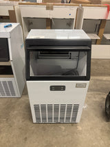 17.6 in. 150 lb./24H Full Size Cubes Freestanding Ice Maker in Stainless Steel, Ice Full Alert and Auto-Cleaning