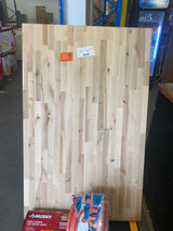 4 ft. L x 30 in. D Unfinished Birch Solid Wood Butcher Block Desktop Countertop With Eased Edge