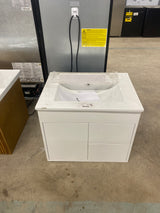 Marsella 24 in. W x 19.7 H x 18.1 in. D Vanity in White with White Basin