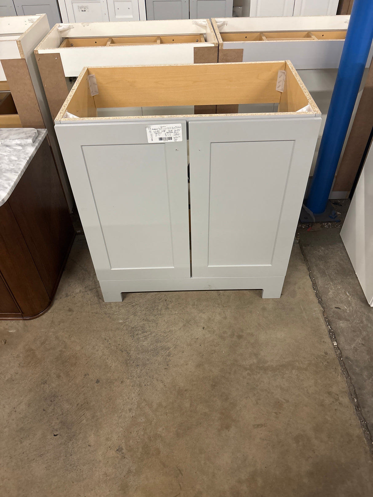 30 in. W x 19 in. D x 33 in. H Single Sink Freestanding Bath Vanity in Pearl Gray without Top