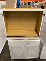 Westfield Feather White Shaker Stock Assembled Wall Kitchen Cabinet (36 in. W x 12 in. D x 30 in. H)