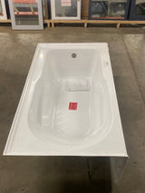 Concorde 60 in. Right Drain Rectangular Alcove Bathtub in Glossy White