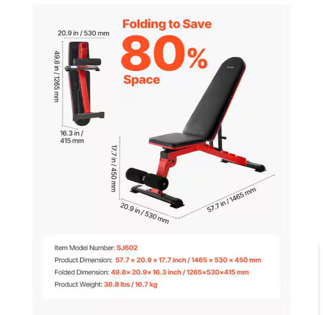 Weight Bench 1200 lbs. Heavy Duty Stable Weight Bench Press for Full Body Workout, Adjustable Exercise Sit up Bench