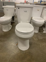 ADA Chair Height 2-piece 1.28 GPF Single Flush Round Toilet Map Flush 1000g, Soft-Close Seat Included