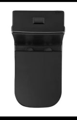 1-Piece Toilet 1.1 GPF/1.6 GPF Dual Flush ADA Height Elongated Toilet in Matte Black