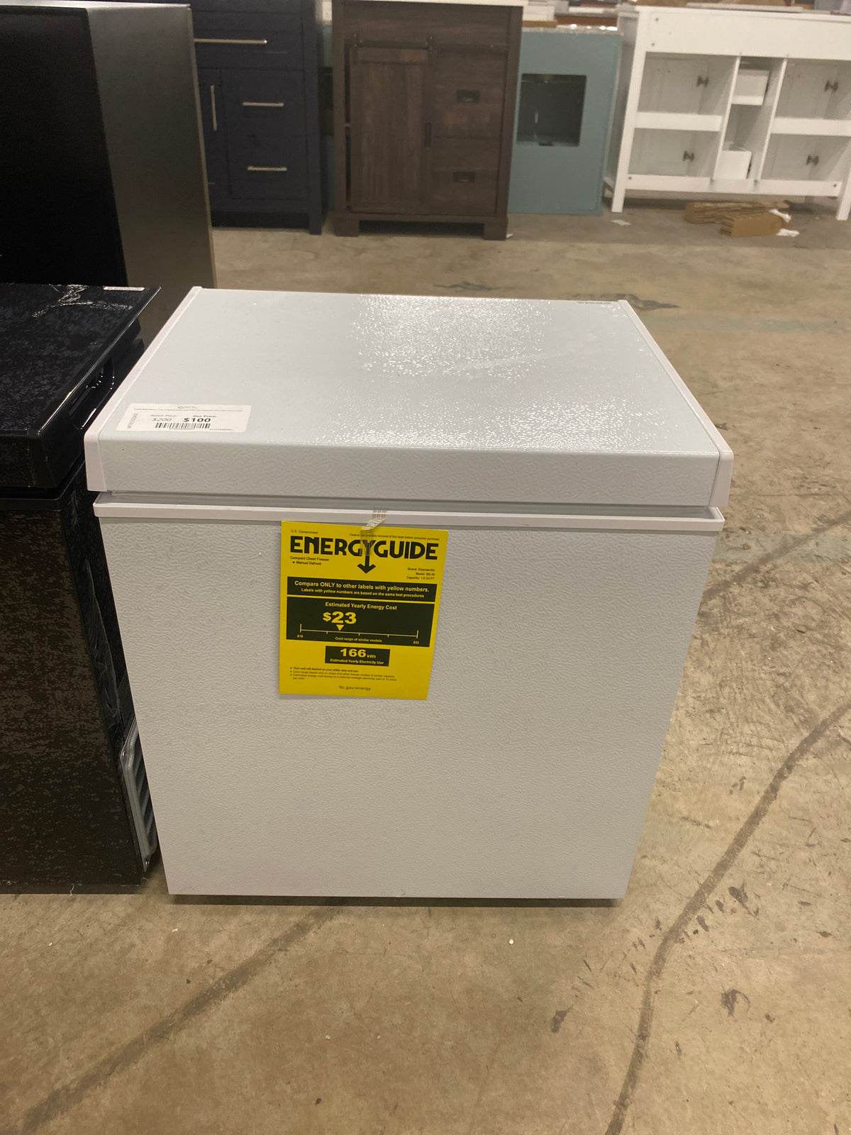 Garage Ready 20.67 in. 1.8 cu. ft. Manual Defrost Chest Freezer with Temperature Alarm Chest Freezer in White