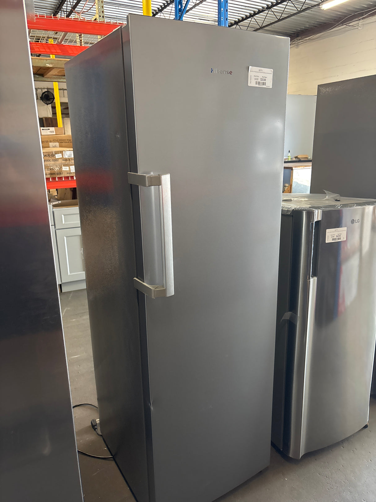 Hisense 10.2 cu. ft. Garage Ready Frost Free Convertible Upright Freezer with Seal Break Handle