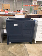 Craye 36 in. W x 22 in. D x 34 in. H Bath Vanity Cabinet without Top in Deep Blue