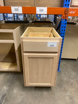 Hampton Unfinished Beech Recessed Panel Stock Assembled Base Kitchen Cabinet (18 in. x 34.5 in. x 24 in.)