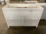 Ridge 48 in. W x 22 in. D x 34 in. H Bath Vanity Cabinet without Top in White