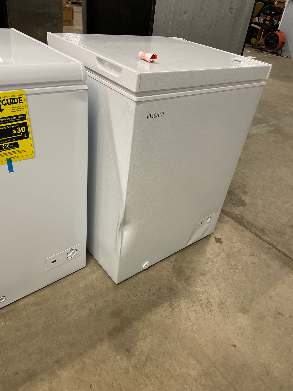5.0 cu. ft. Manual Defrost Chest Freezer with LED Light in White Garage Ready