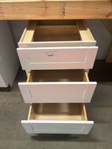 Vesper White Shaker Assembled PlywoodBase Drawer Kitchen Cabinet with Soft Close 24 in. x 34.5 in. x 24 in.