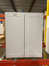 Shaker 33 in. W x 12 in. D x 30 in. H Assembled Wall Kitchen Cabinet in Satin White
