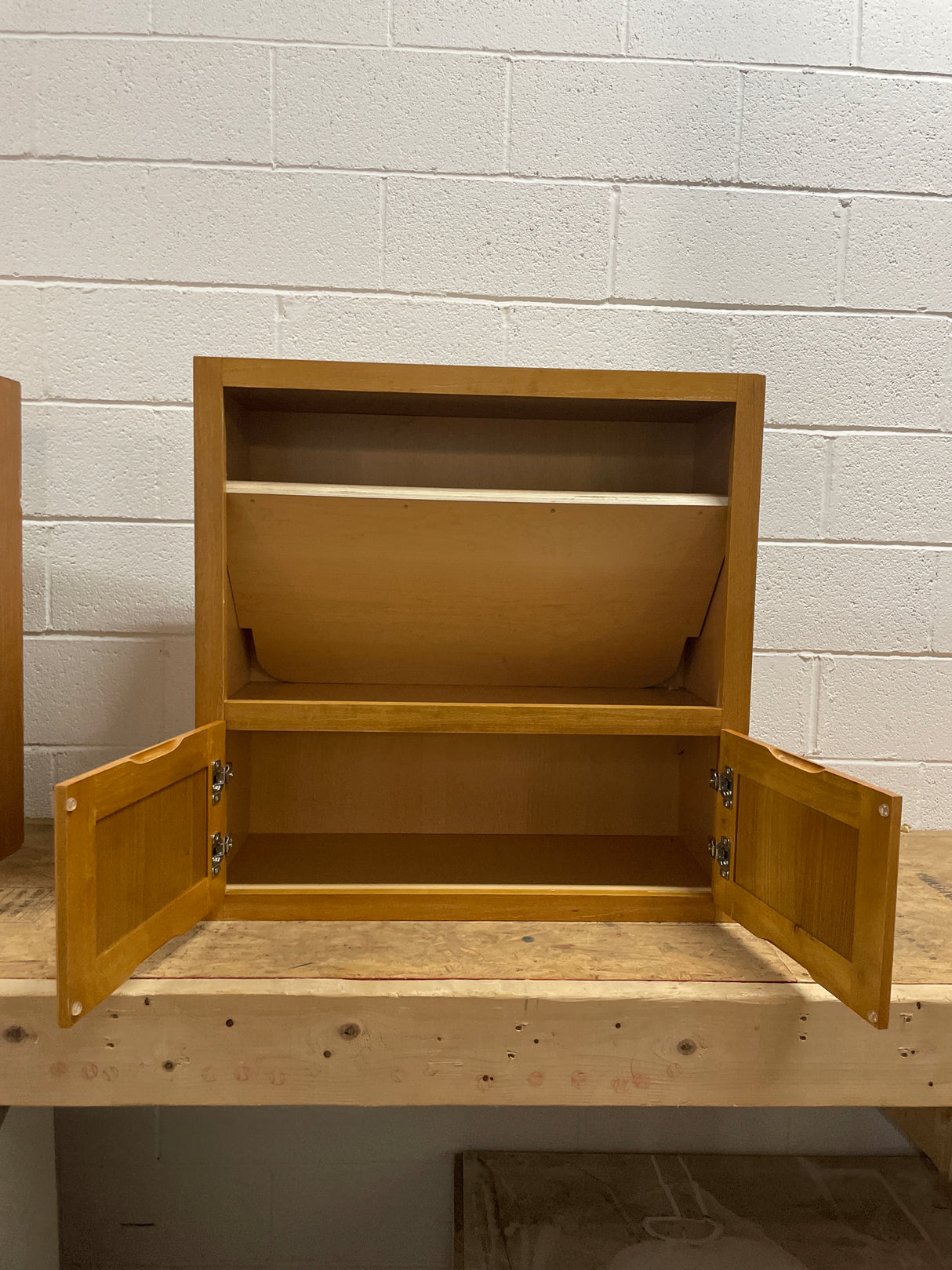 30W x 12 D x 30 H Medium Oak Microwave Cabinet