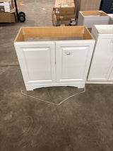 Glacier Bay 37 in. W x 19 in. D x 35 in. H Single Sink Freestanding Bath Vanity in White with/out Top