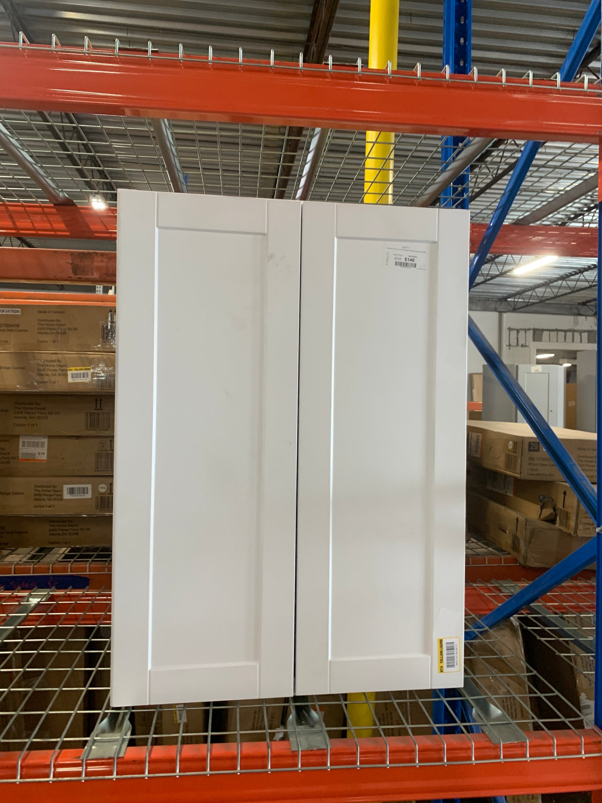 Shaker 30 in. W x 12 in. D x 42 in. H Assembled Wall Kitchen Cabinet in Satin White