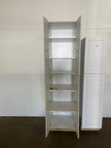 Designer Series Melvern 24 in. W x 24 in. D x 96 in. H Assembled Shaker Tall Pantry Kitchen Cabinet in White