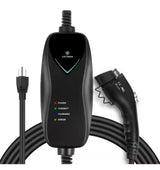 Level 1 Portable J1772 EV Charger - ETL Certified 110-Volt, 15 Amp 16 ft. Extension Cord, J1772 Cable and NEMA 5-15 Plug