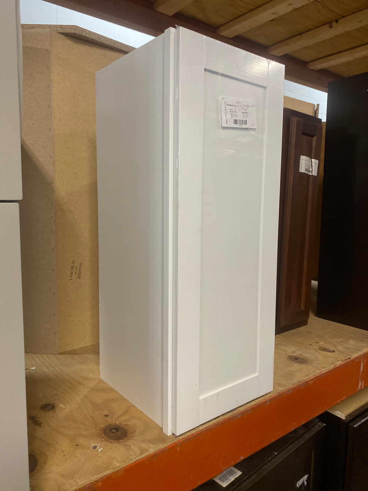 Westfield Feather White Shaker Stock Assembled Wall Kitchen Cabinet (12 in. W x 12 in. D x 30 in. H)