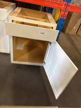 Westfield Feather White Shaker Stock Assembled Base Kitchen Cabinet (24 in. W x 23.75 in. D x 35 in. H)