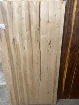 5 ft. L x 30 in. D Unfinished Edge Glued Birch Butcher Block Desktop Countertop with Square Edge
