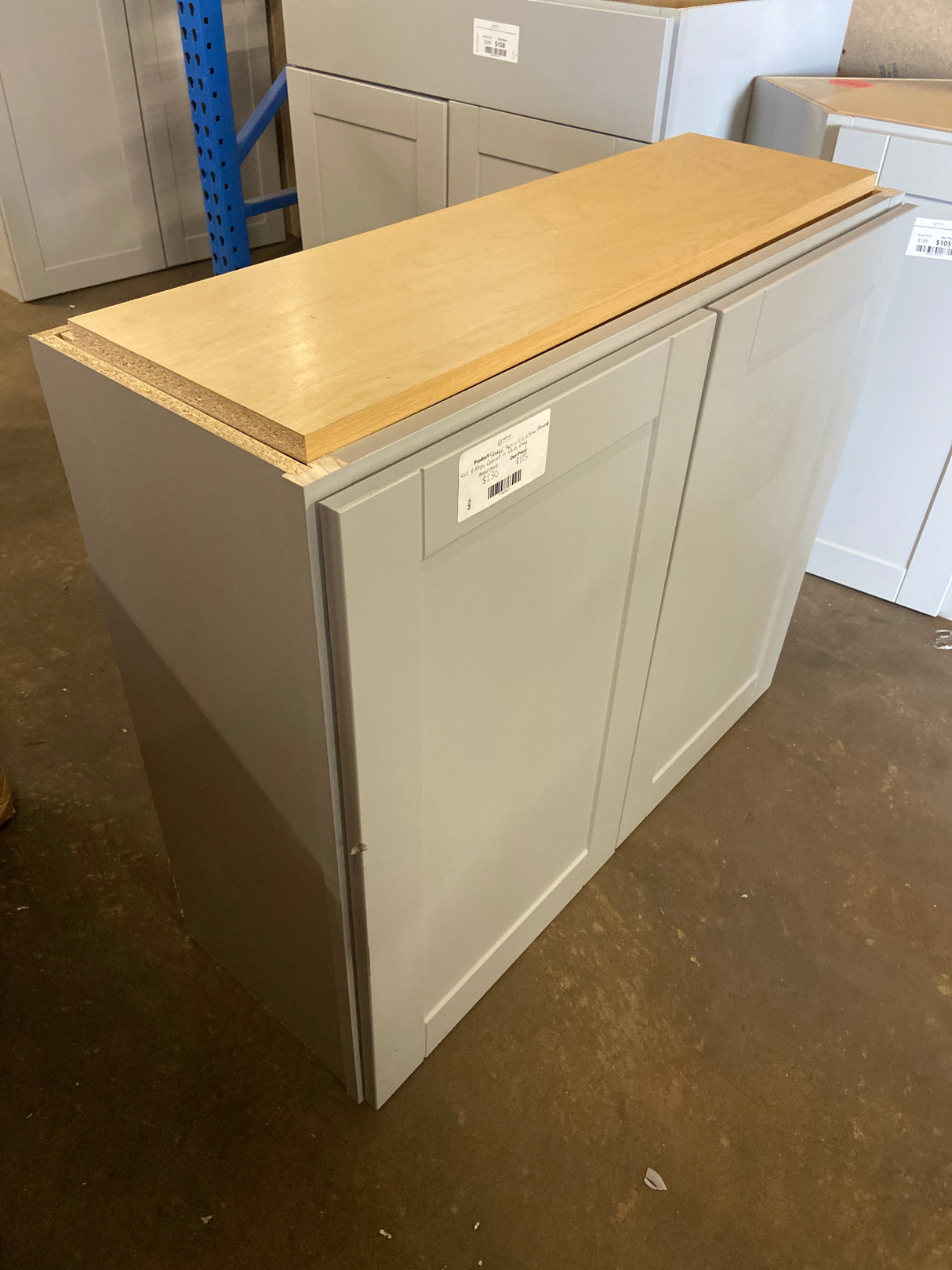 Shaker 36 in. W x 12 in. D x 30 in. H Assembled Wall Kitchen Cabinet in Dove Gray