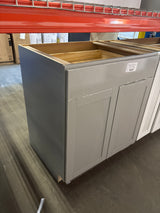 Westfield Dusk Gray Shaker Stock Assembled Base Kitchen Cabinet (30 in. W x 23.75 in. D x 35 in. H)