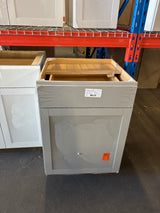 Westfield Dusk Gray Shaker Stock Assembled Base Kitchen Cabinet (24 in. W x 23.75 in. D x 35 in. H)