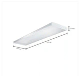 4 ft. White 2-Light Residential Fluorescent Wraparound Light