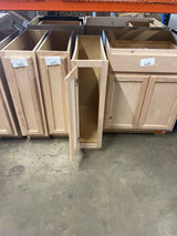 Hampton Assembled 9x34.5x24 in. Base Cabinet in Unfinished Beech